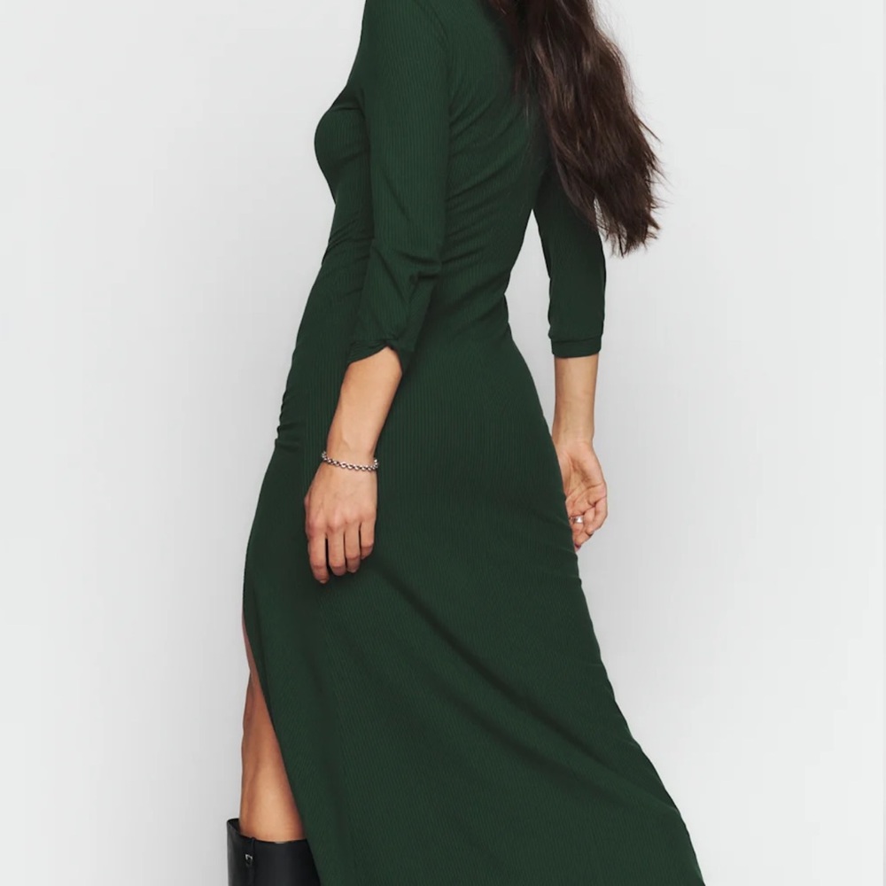 Reformation Belmont Knit Long Sleeve Women's Dress XS - Picture 3 of 7